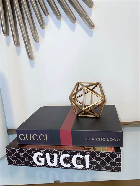 gucci book decor.